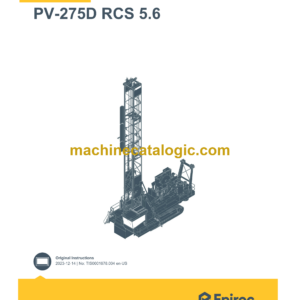 Epiroc PV-275D RCS 5.6 Pit Viper Control System Manual