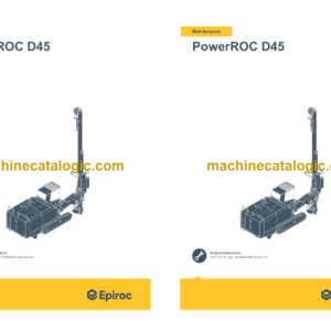 Epiroc PowerROC D45 MK III Operation and Maintenance Manual