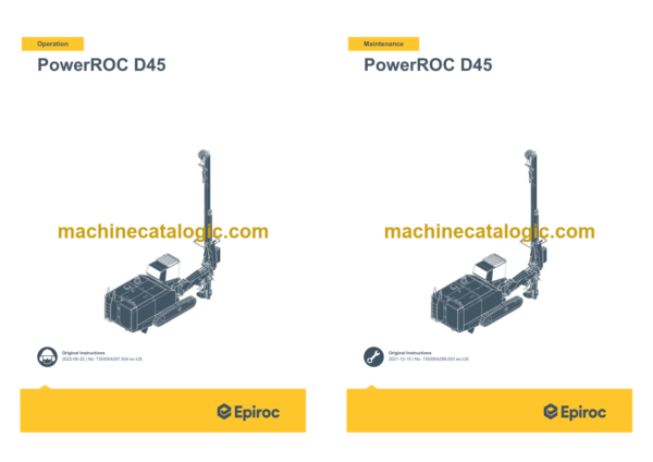 Epiroc PowerROC D45 MK III Operation and Maintenance Manual