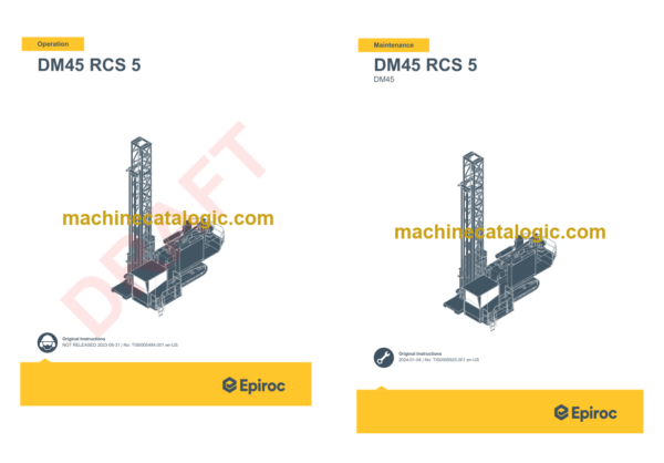 Epiroc DM45 RCS 5 Operation and Maintenance Manual