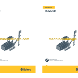 Epiroc ICM260 Operation and Maintenance Manual