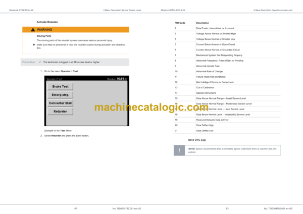 Epiroc Minetruck MT54 RCS 4.26 Control System Manual - Image 3