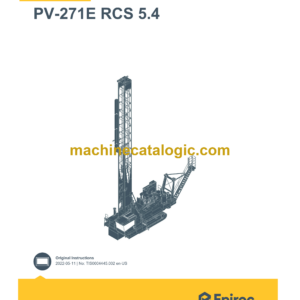 Epiroc PV-271E RCS 5.4 Pit Viper Control System Manual