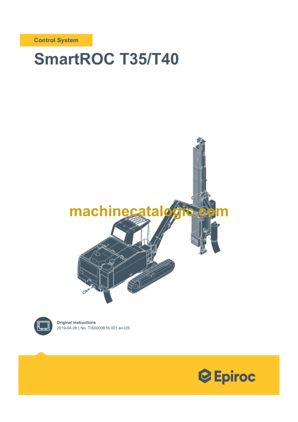 Epiroc SmartROC T35, T40 Control System Manual