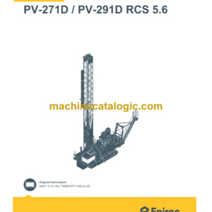 Epiroc PV-271D, PV-291D RCS 5.6 Pit Viper Control System Manual