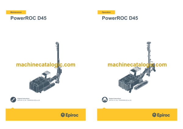 Epiroc PowerROC D45 Operation and Maintenance Manual