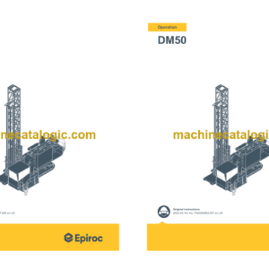 Epiroc DM50 Operation and Maintenance Manual