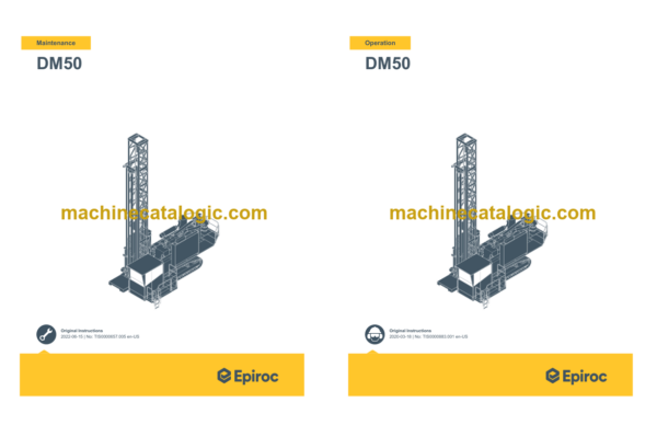 Epiroc DM50 Operation and Maintenance Manual