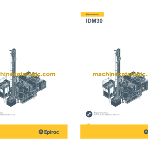 Epiroc IDM30 Operation and Maintenance Manual