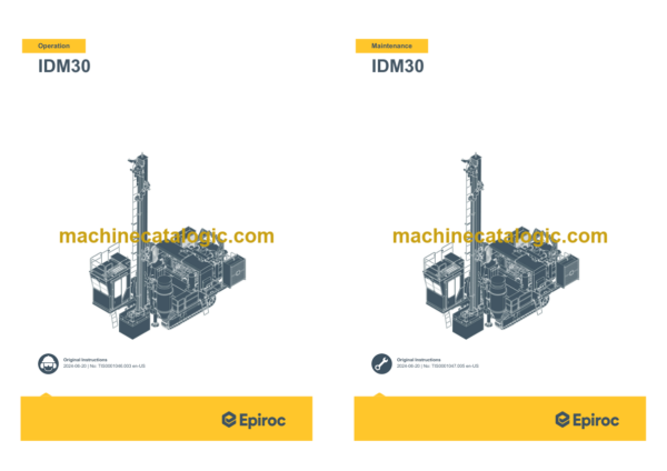 Epiroc IDM30 Operation and Maintenance Manual