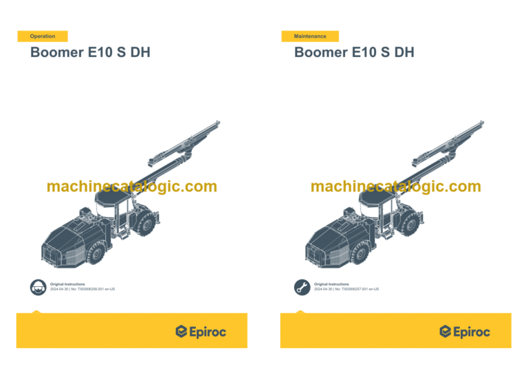 Epiroc Boomer E2 C Battery Operation and Maintenance Manual