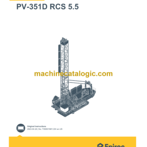 Epiroc PV-351D RCS 5.5 Pit Viper Control System Manual