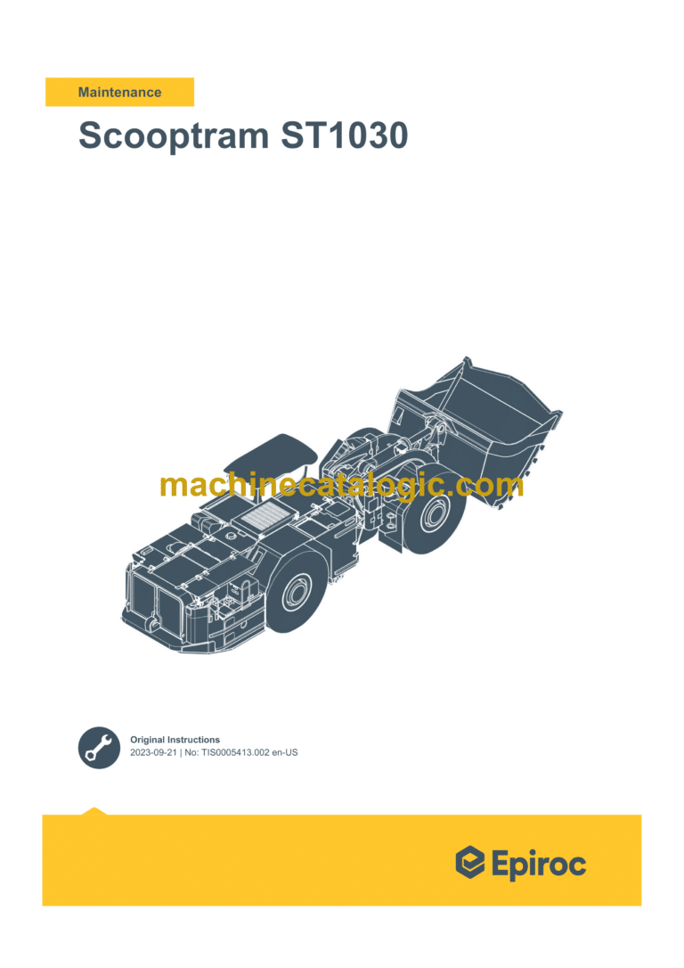 Epiroc Scooptram ST1030 UG Maintenance Manual