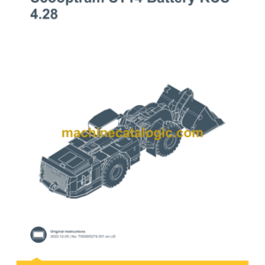 Epiroc Scooptram ST14 Battery RCS 4.28 Control System Manual