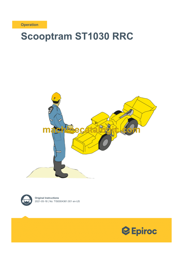 Epiroc Scooptram ST1030 RRC Operation Manual