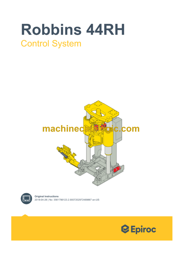 Epiroc Cement Unit RCS Boltec Control System Manual