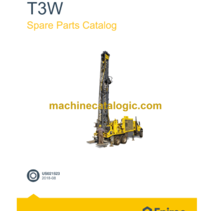 Epiroc Water Well Drill T3W Spare Parts Catalog