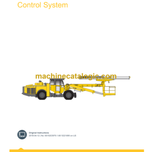 Epiroc Boomer E1 C-DH Control System Manual