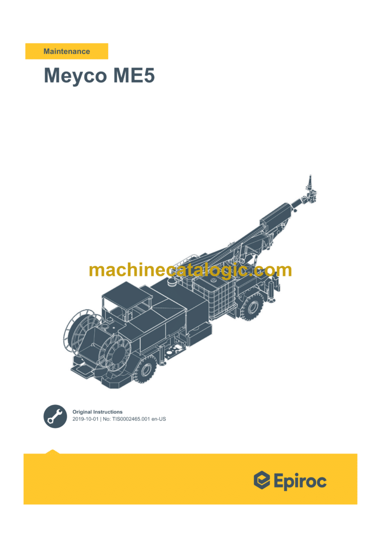 Epiroc Meyco ME5 Stage 4 Maintenance Manual