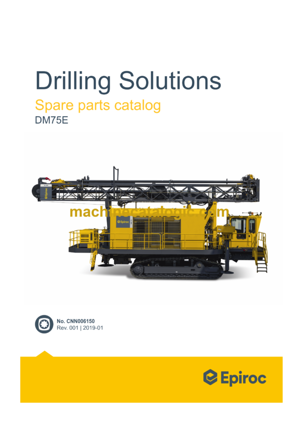 Epiroc Drill Master DM75E Spare Parts Catalog