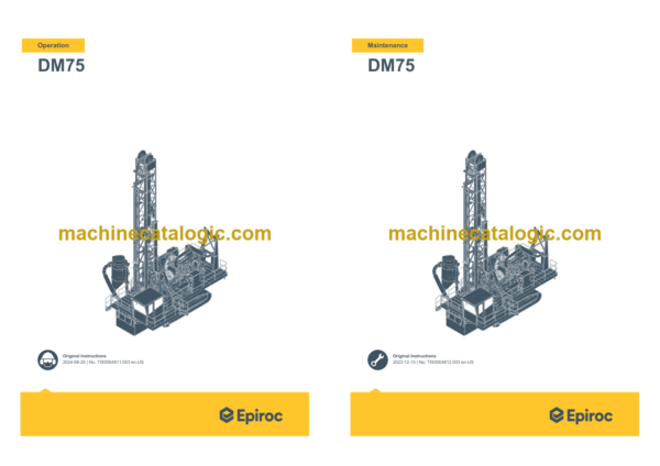 Epiroc DM75 Operation and Maintenance Manual