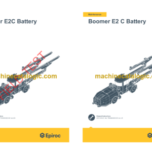 Epiroc Boomer E2 C Operation and Maintenance Manual