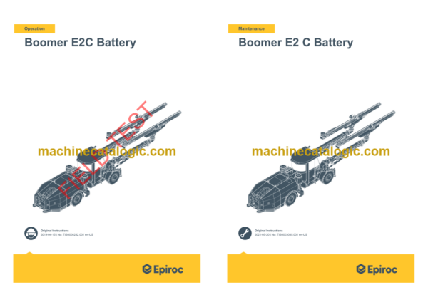 Epiroc Boomer E2 C Operation and Maintenance Manual