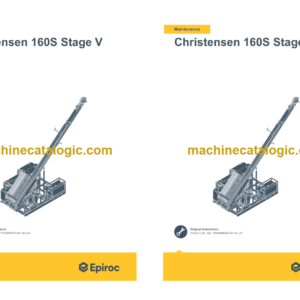 Epiroc Christensen 160S Stage V Operation and Maintenance Manual