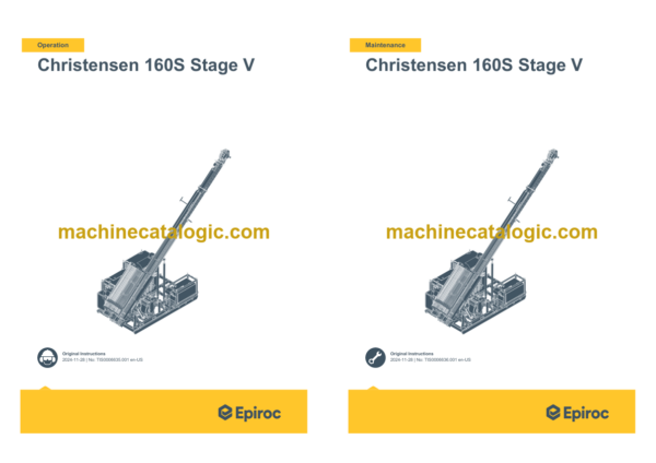 Epiroc Christensen 160S Stage V Operation and Maintenance Manual