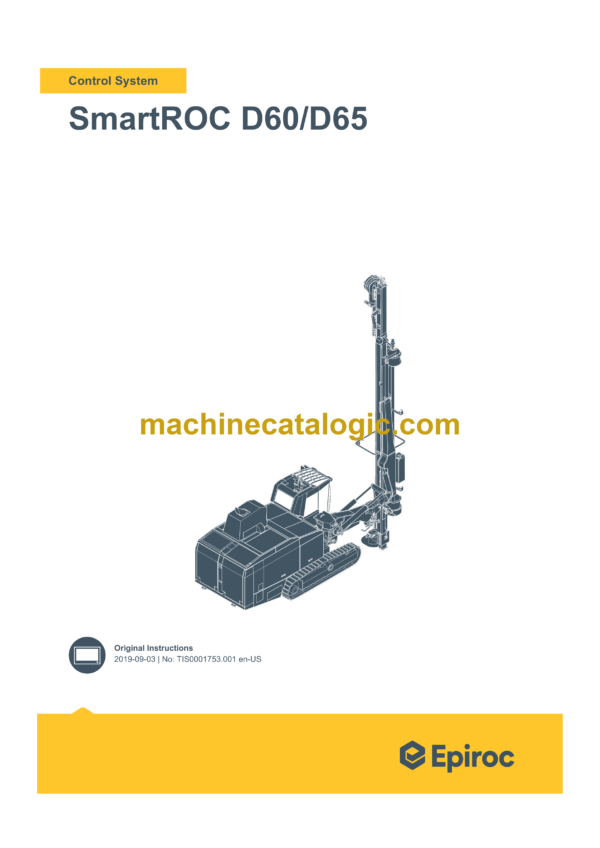 Epiroc SmartROC D60, D65 Control System Manual