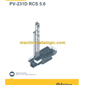 Epiroc PV-231D RCS 5.6 Pit Viper Control System Manual