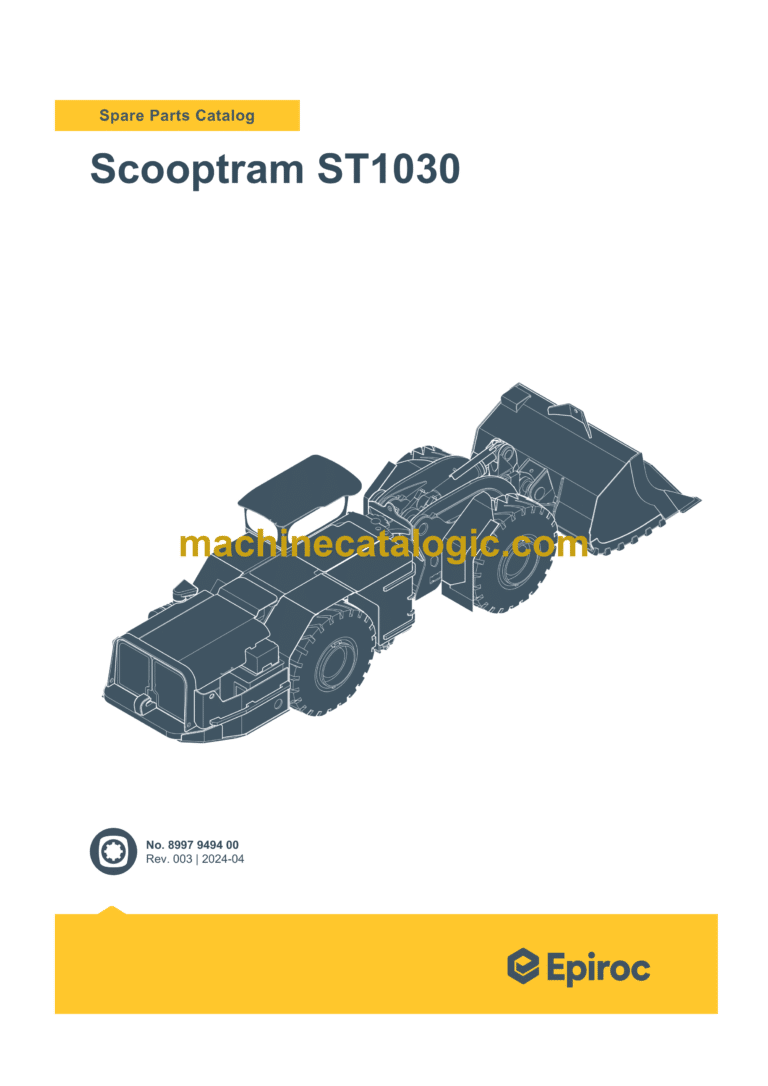 Epiroc Scooptram ST1030 Spare Parts Catalog