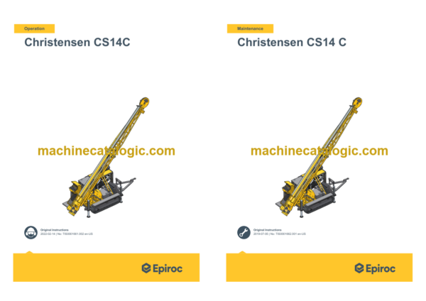 Epiroc Christensen CS14 C Operation and Maintenance Manual