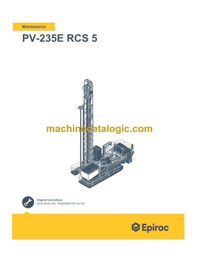 Epiroc Pit Viper PV-235E RCS 5 Maintenance Manual