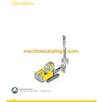 Epiroc FlexiROC T45-10 Tier 4 Final Operation Manual