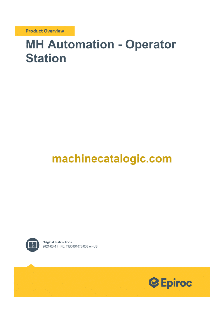 Epiroc MH Automation Operation Manual