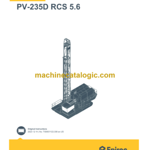 Epiroc PV-235D RCS 5.6 Pit Viper Control System Manual