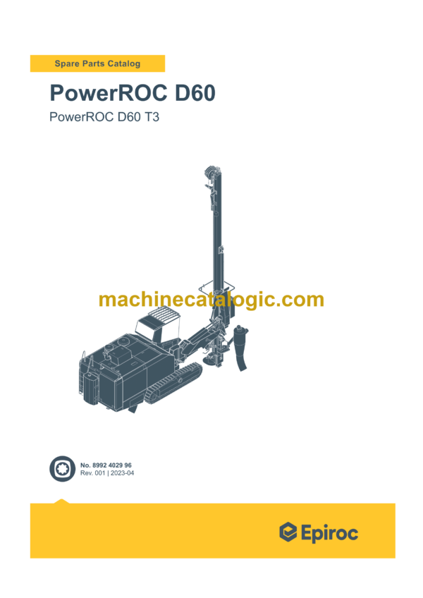 Epiroc PowerROC D60 T3 Spare Parts Catalog