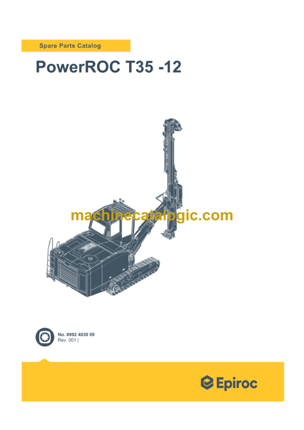 Epiroc PowerROC T35-12 Spare Parts Catalog