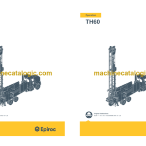 Epiroc TH60 Operation and Maintenance Manual