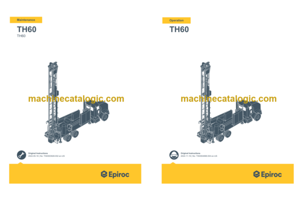 Epiroc TH60 Operation and Maintenance Manual