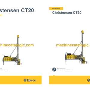 Epiroc Christensen CT20 Operation and Maintenance Manual