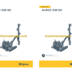 Epiroc AirROC D40 SH Operation and Maintenance Manual