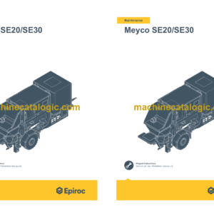 Epiroc Meyco SE20 SE30 Operation and Maintenance Manual