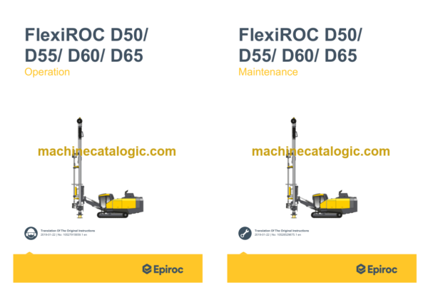 Epiroc FlexiROC D50 D55 D60 D65 Operation and Maintenance Manual