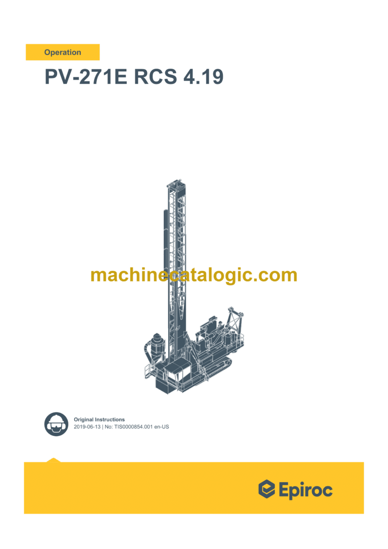 Epiroc Pit Viper PV-271E RCS 4.19 Operation Manual