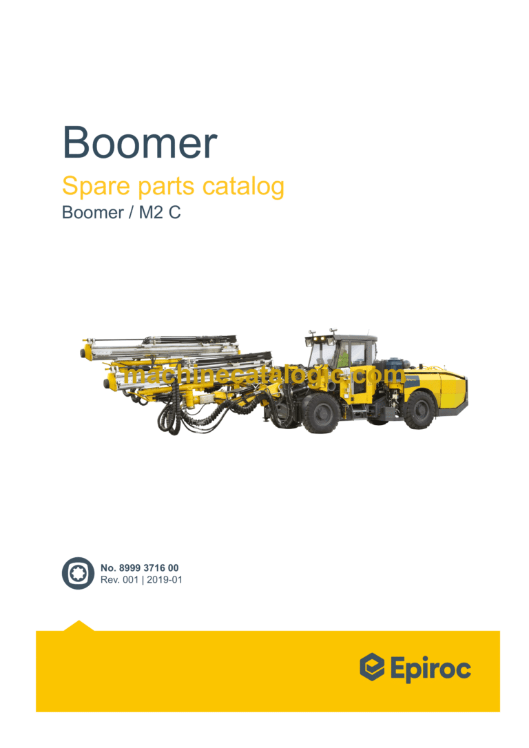 Epiroc Boomer M2 C Spare Parts Catalog