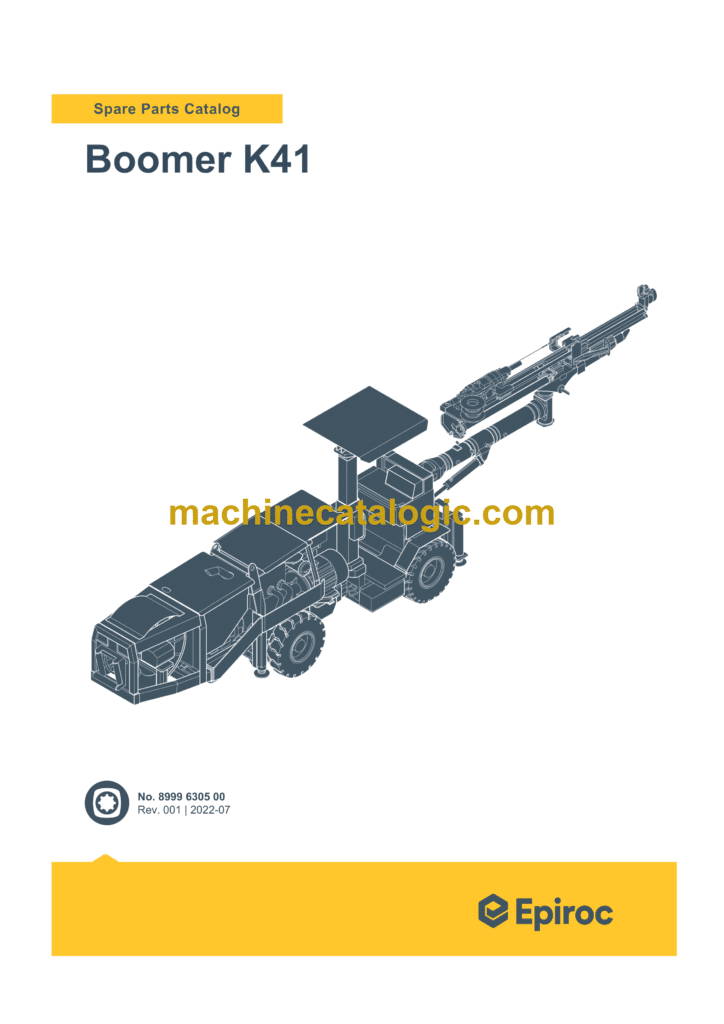 Epiroc Boomer K41 Spare Parts Catalog Machine Catalogic