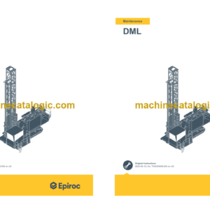 Epiroc DML Operation and Maintenance Manual