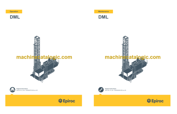 Epiroc DML Operation and Maintenance Manual